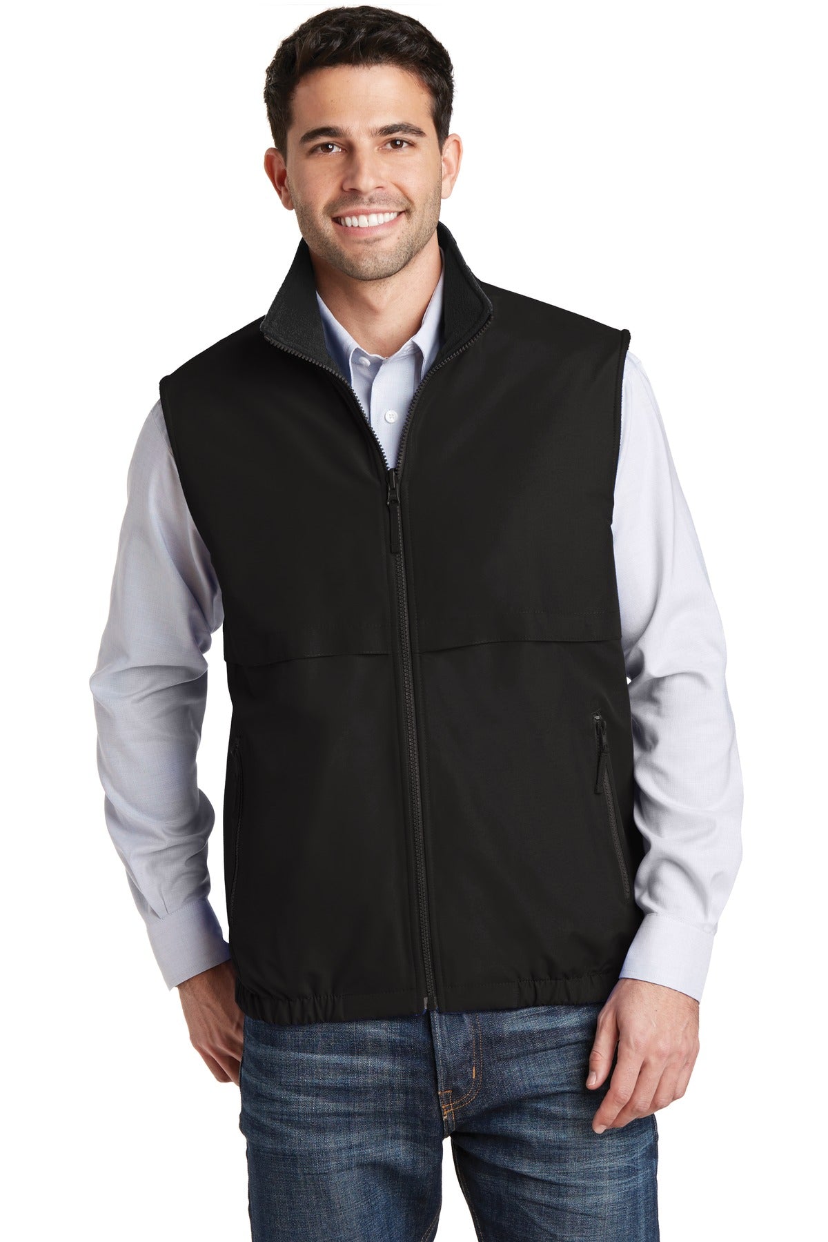 Two versatile looks for one great price! This reversible ves - True Black/ Black