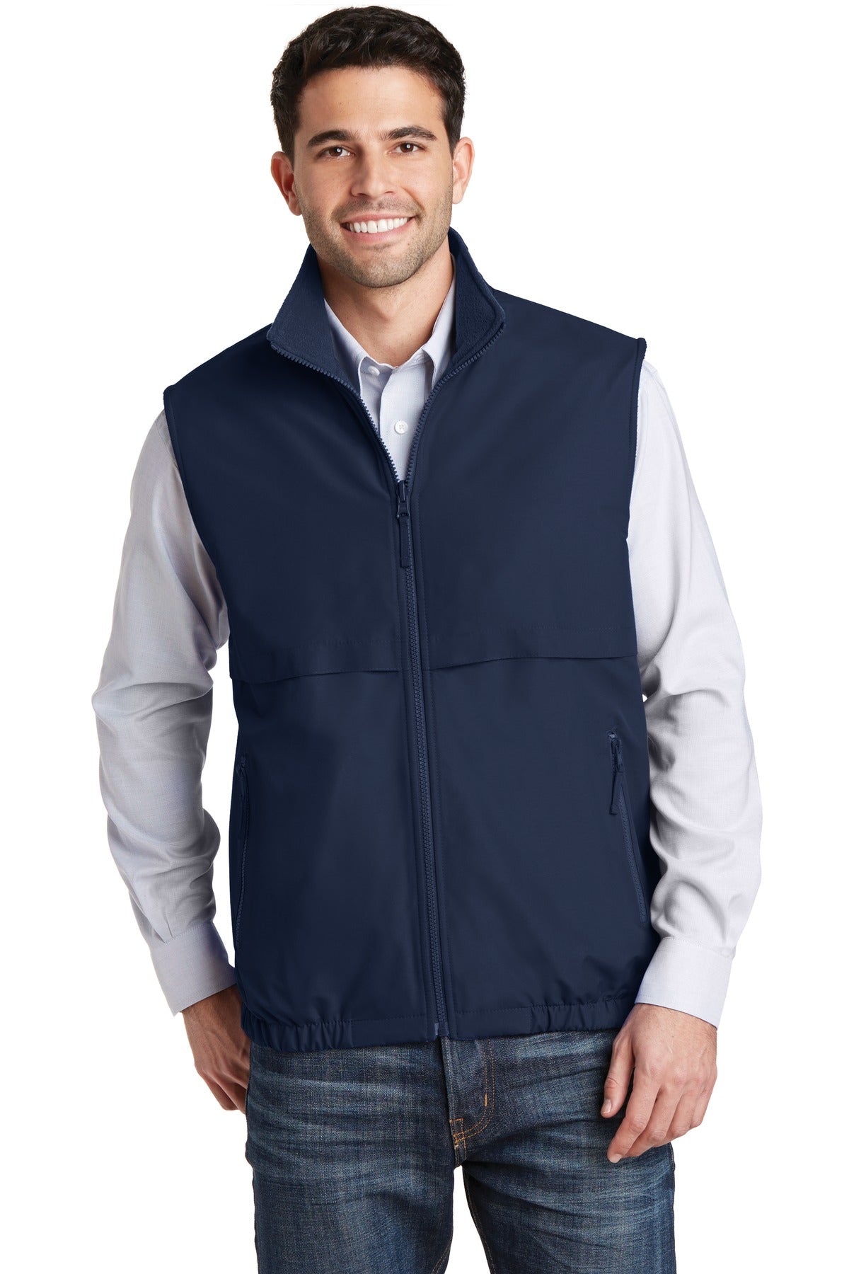Two versatile looks for one great price! This reversible ves - True Navy/ True Navy