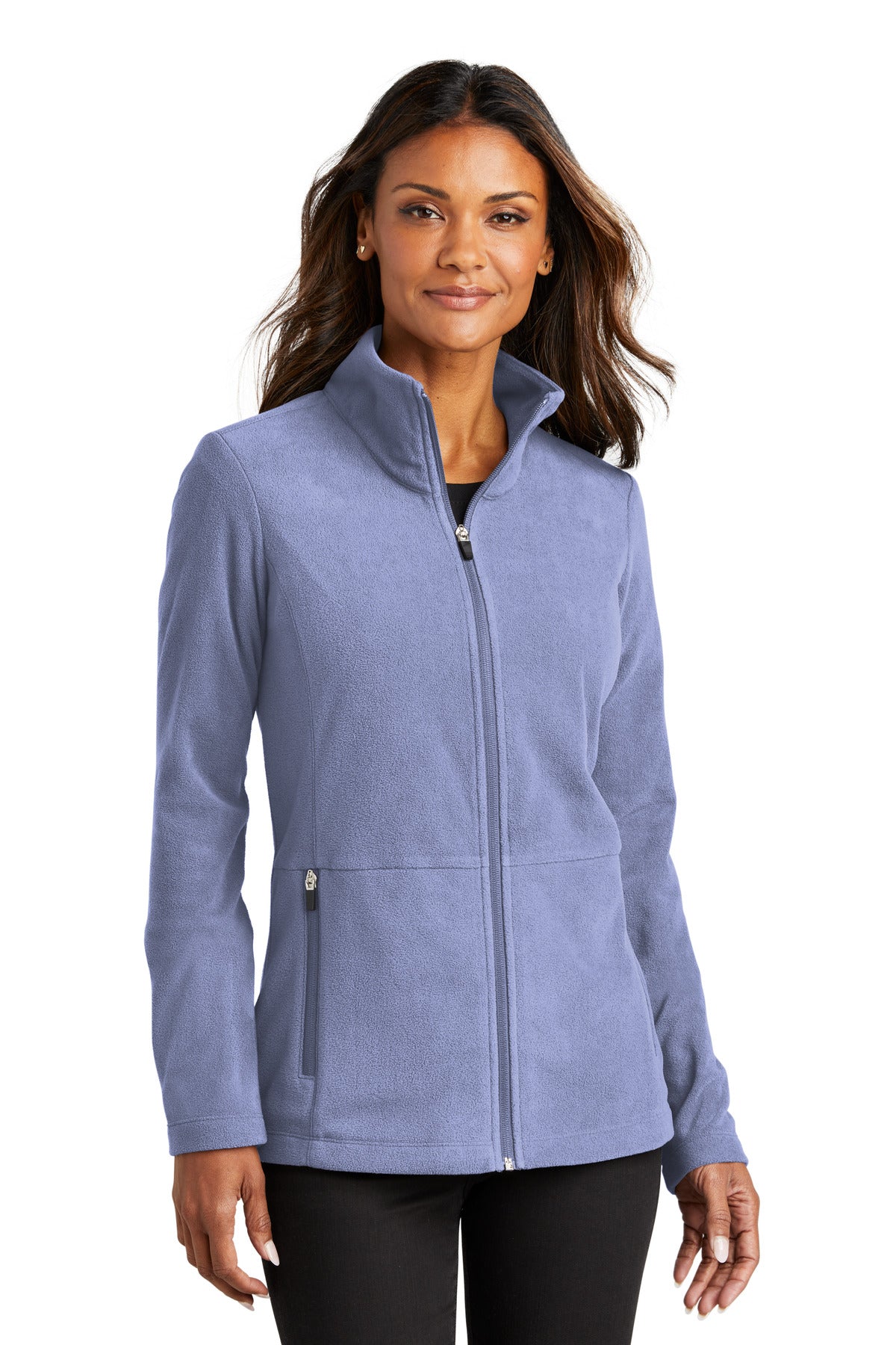 Soft lightweight and low-profile this anti-pill microfleece  - Ceil Blue