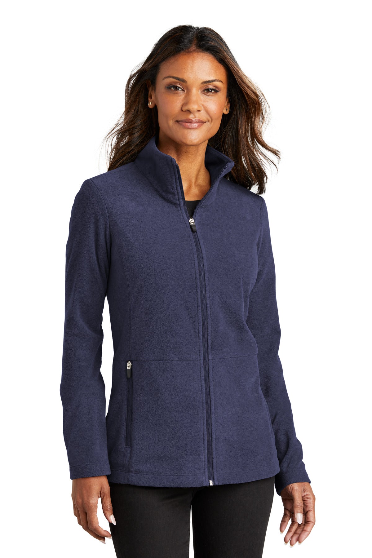 Soft lightweight and low-profile this anti-pill microfleece  - Navy