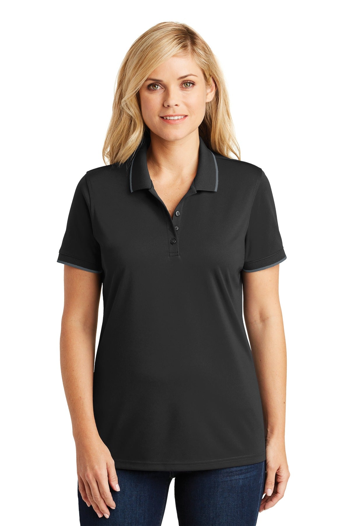 Tipping on the collar and cuffs gives our durable value-pric - Deep Black/ Graphite