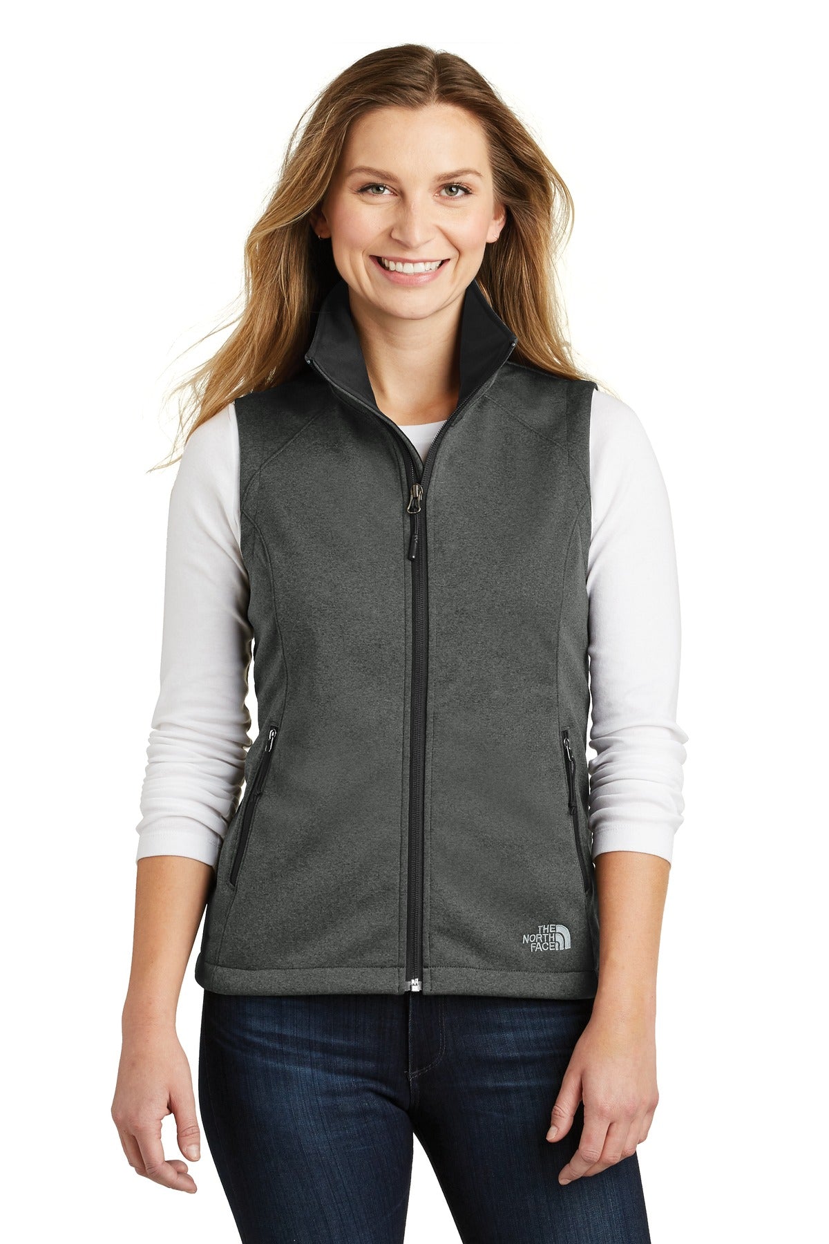 306 g/m2 WindWall 100% recycled post-consumer polyester with - TNF Dark Grey Heather