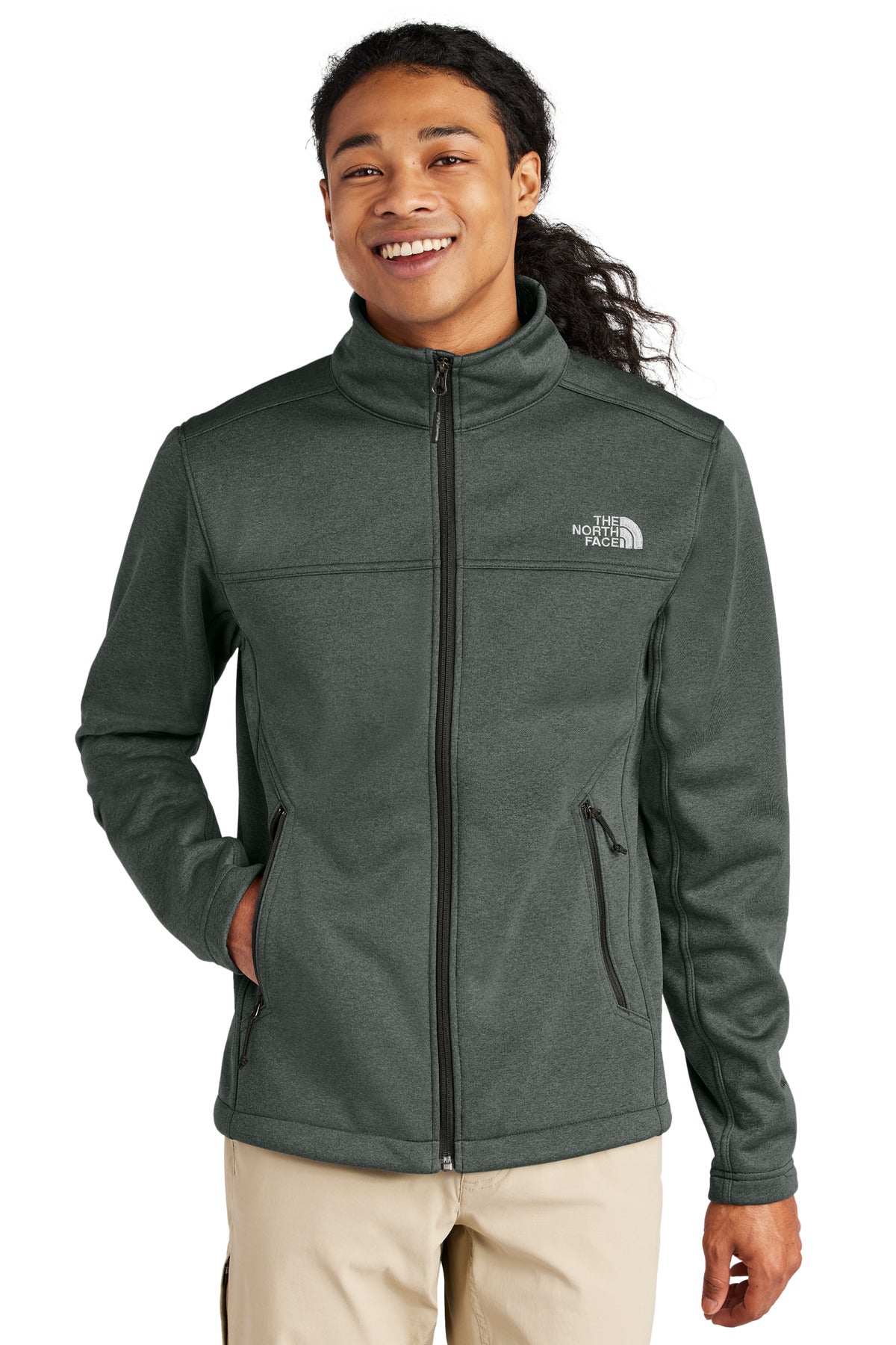 Constructed of an abrasion- and wind-resistant outer shell w - TNF Dark Grey Heather