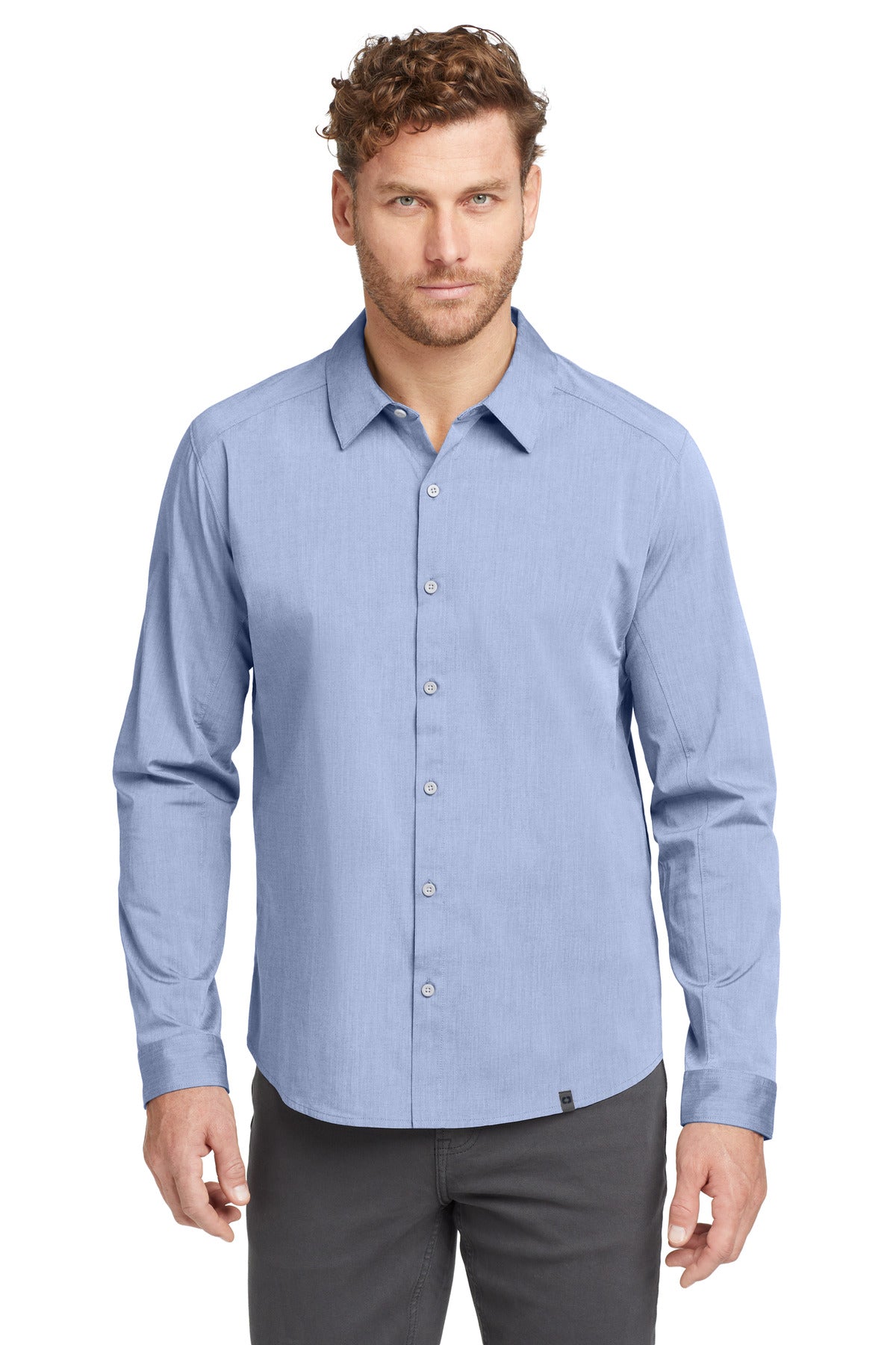 Developed for the modern commuter this shirt has the style a - Metal Blue Heather