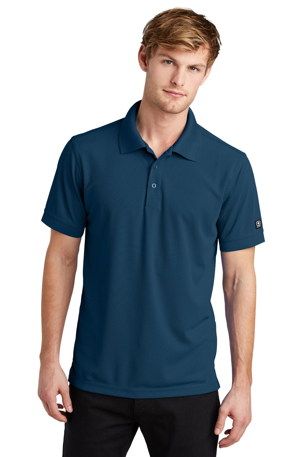 Accelerate beyond the limits in this high-performance polo t - Spar Blue