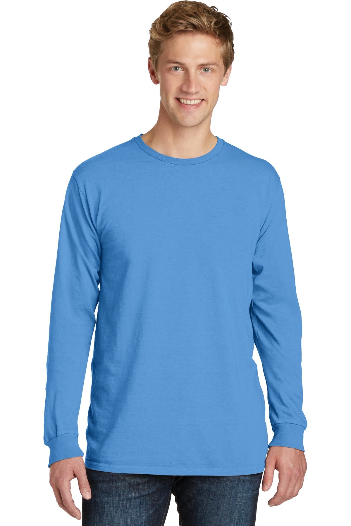 With long sleeves for added coverage this extra soft tee has - Blue Moon