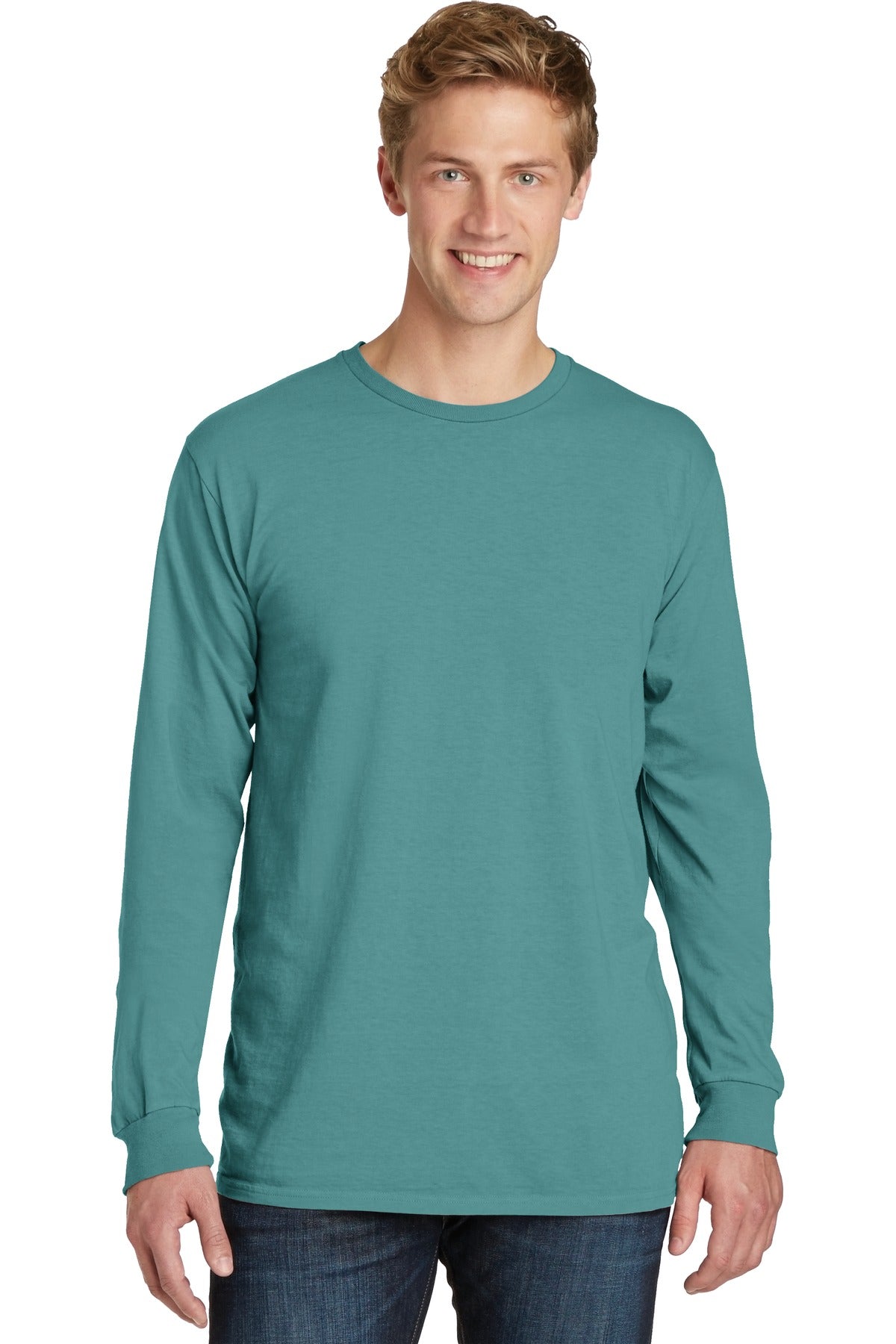 With long sleeves for added coverage this extra soft tee has - Peacock