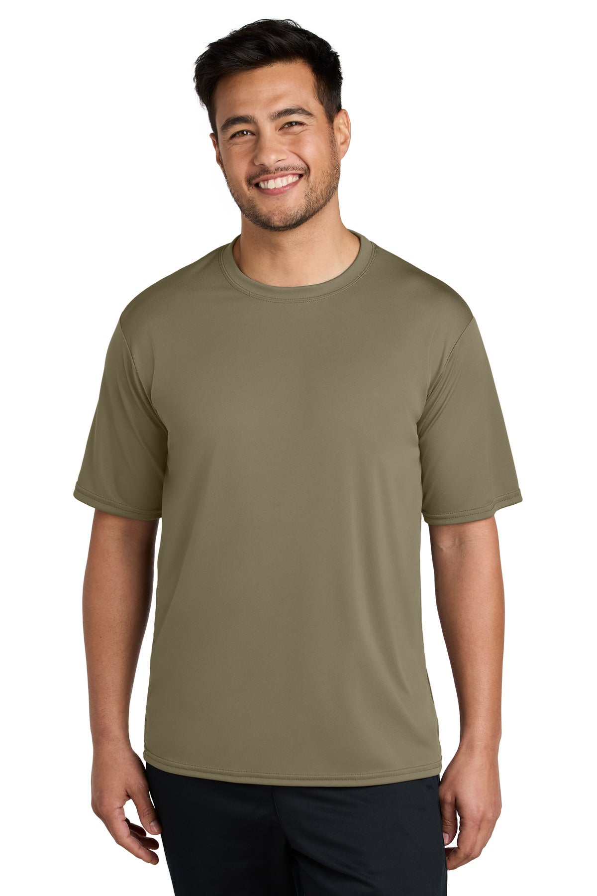 Rated UPF50 to help combat harmful UV rays this tee also per - Coyote Brown