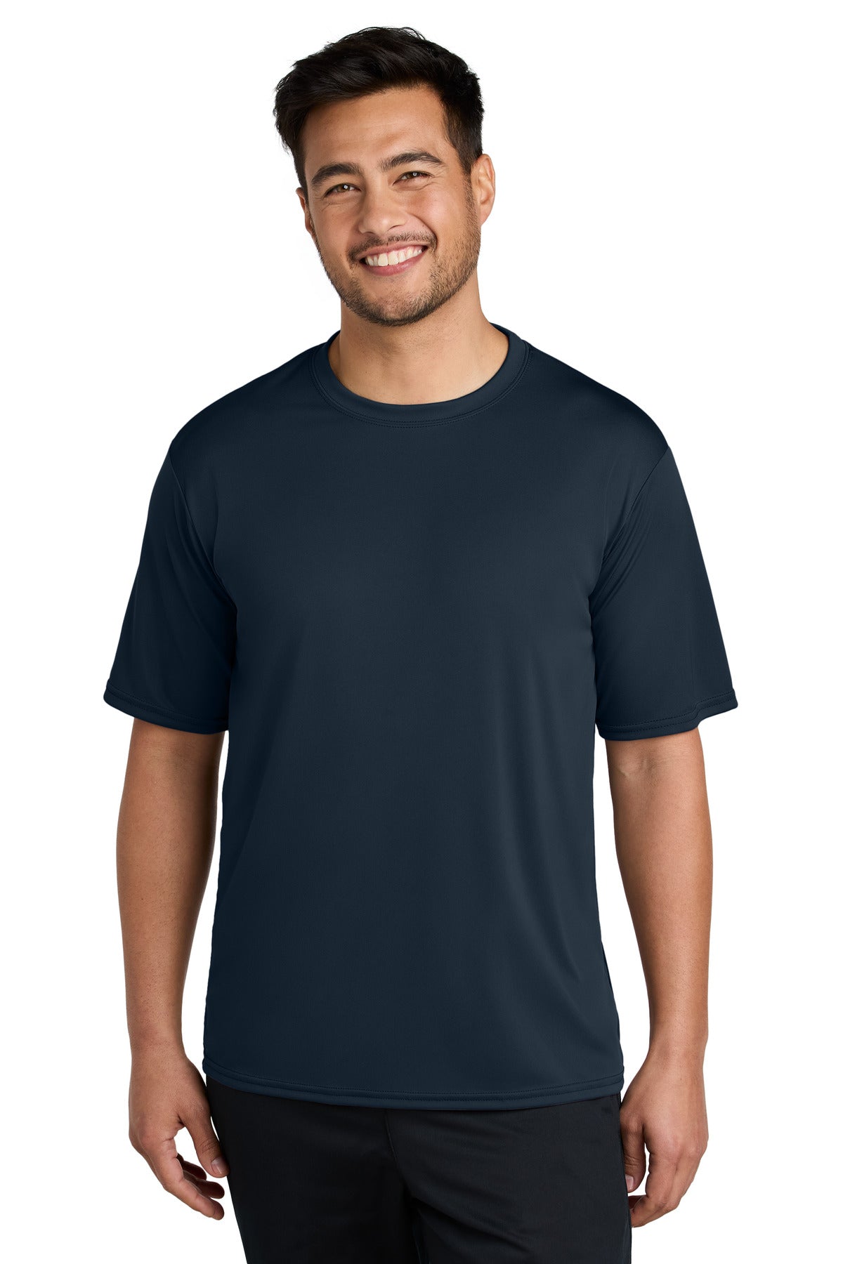 Rated UPF50 to help combat harmful UV rays this tee also per - True Navy