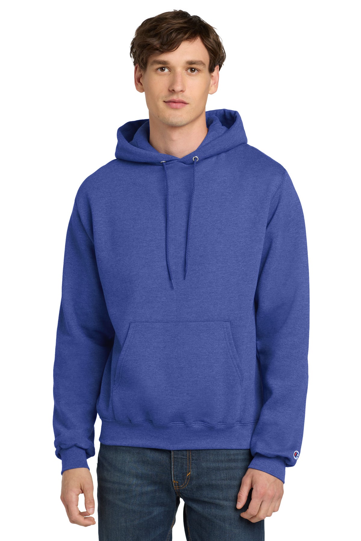 9-ounce 50/50 U.S. grown cotton/poly50/40/10 cotton/poly/bla - Royal Blue Heather