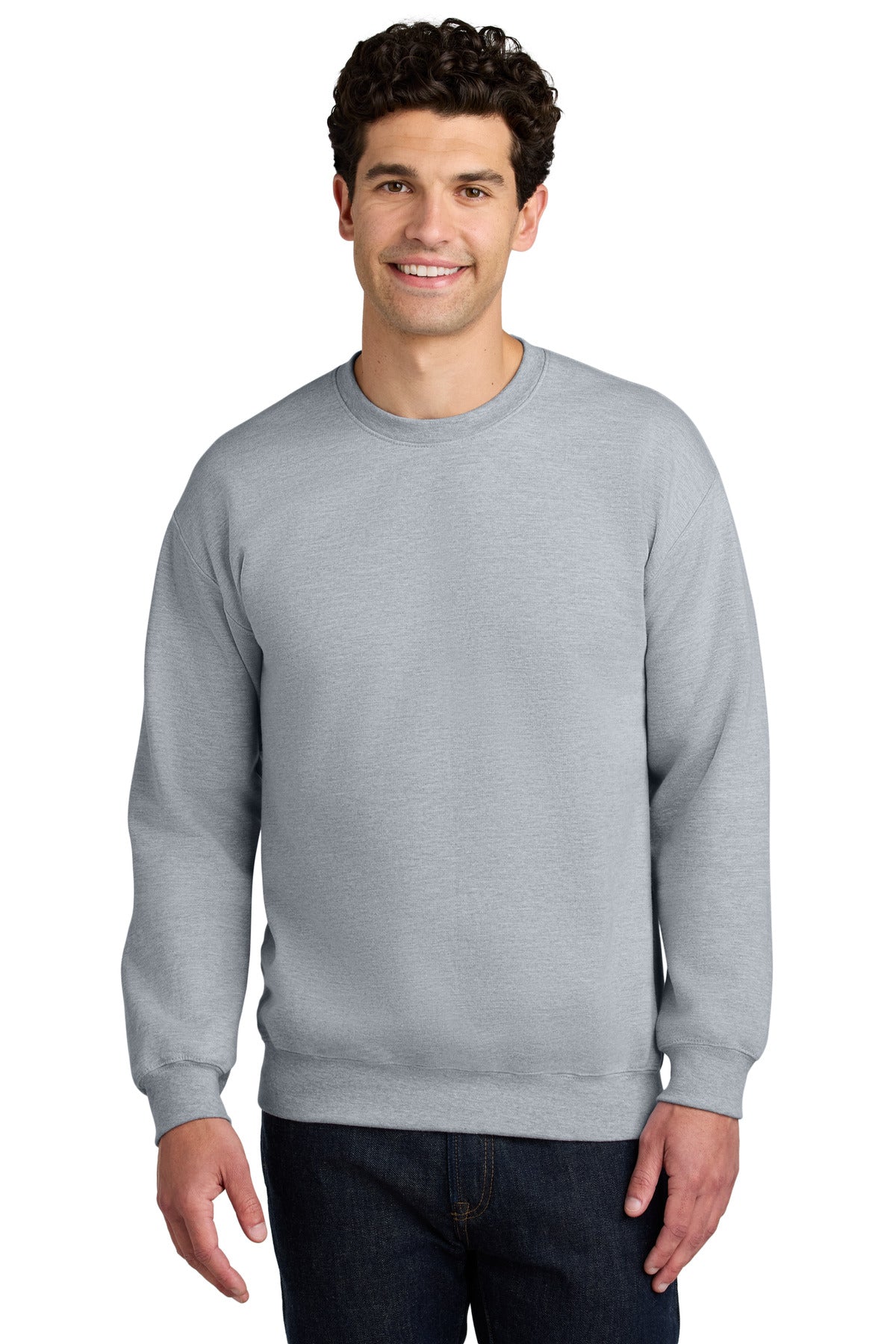 8.4-ounce 80/20 ring spun cotton/poly75/25 ring spun cotton/ - Sport Grey