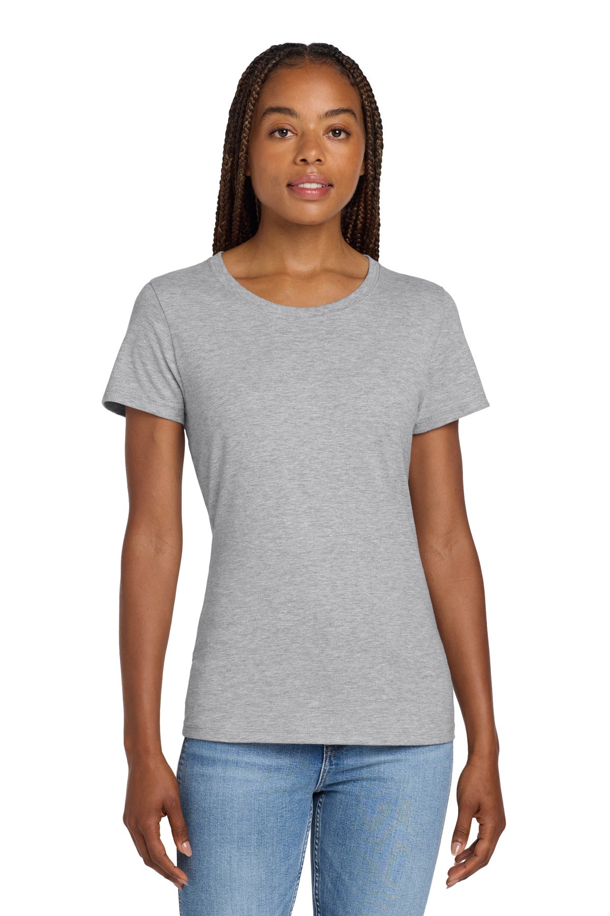 4.5-ounce 100% ring spun cotton 90/10 cotton/poly (Light Ste - Light Steel