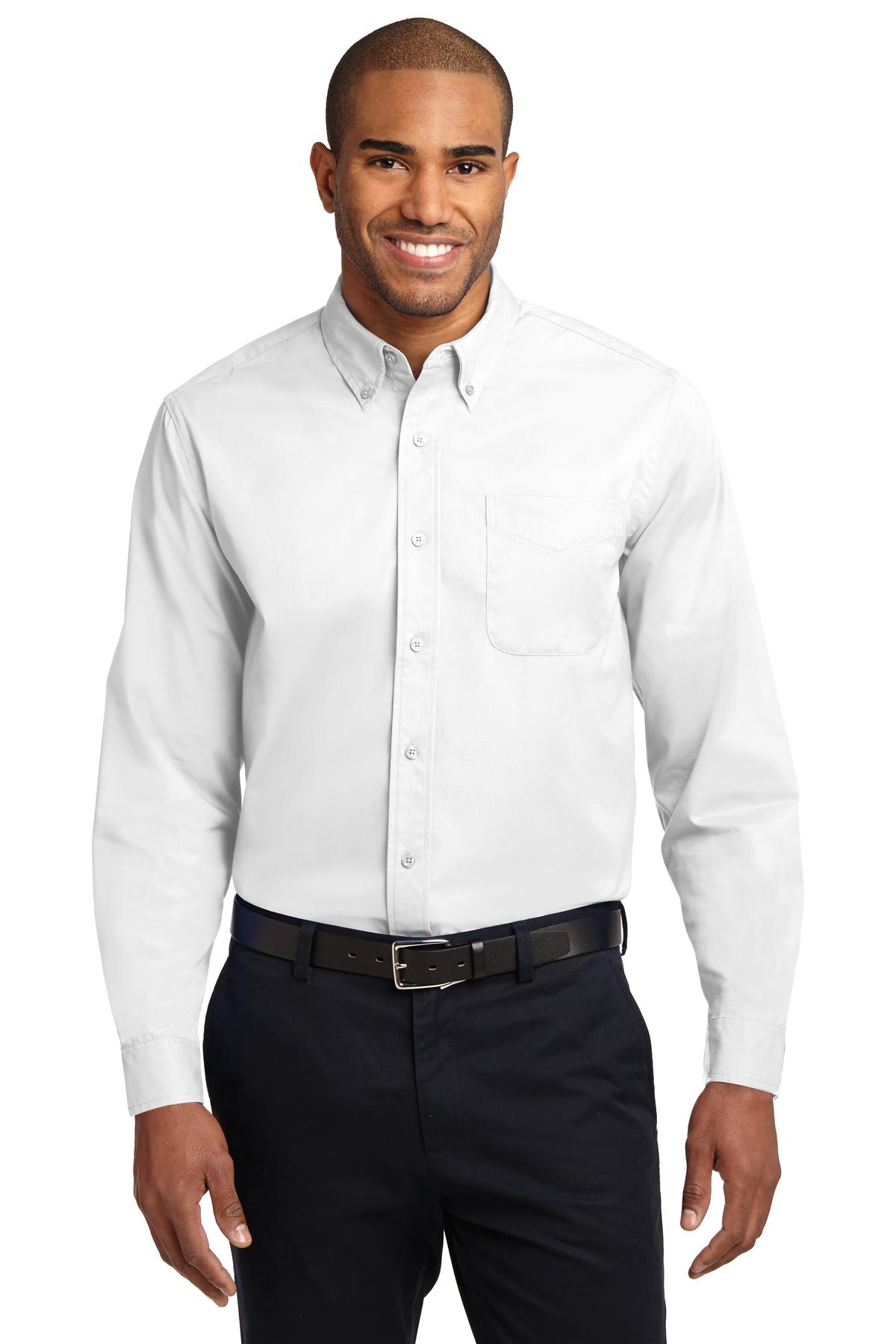This comfortable wash-and-wear shirt is indispensable for th - White/ Light Stone
